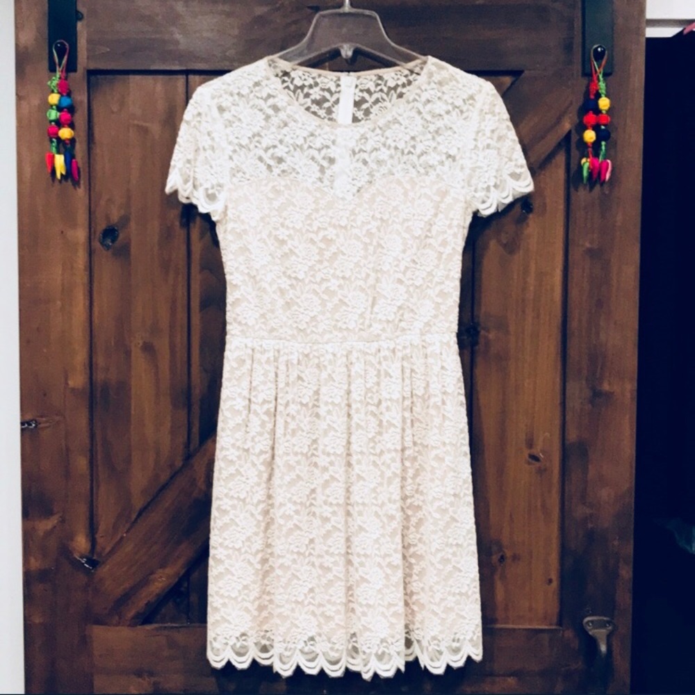 Express White Lace Dress